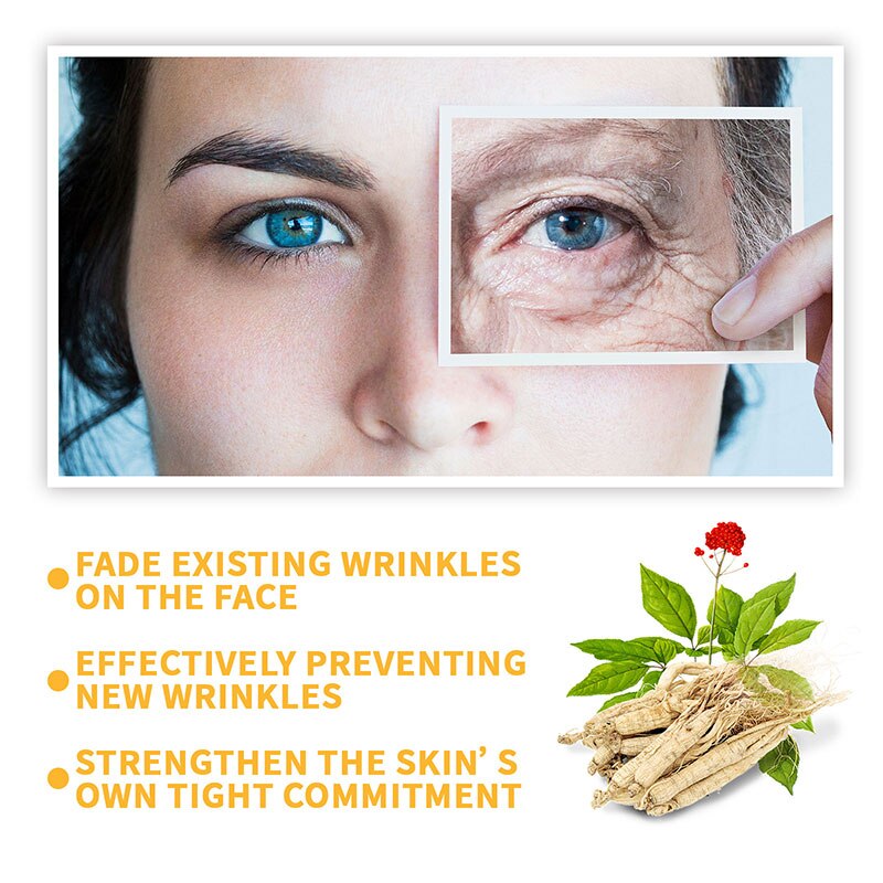 100ml Facial Ginseng Essence Moisturizing Anti-wrinkle Antifading Polypeptide Face Serum Brightening Niacinamide Skin Care