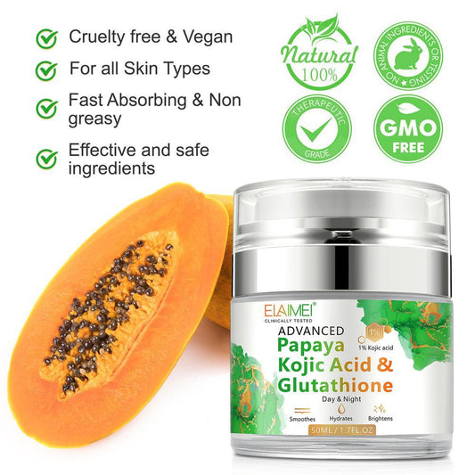 Papaya Kojic Acid & Gluthione, den ultimata lösningen för att få en fräsch och jämn hudton