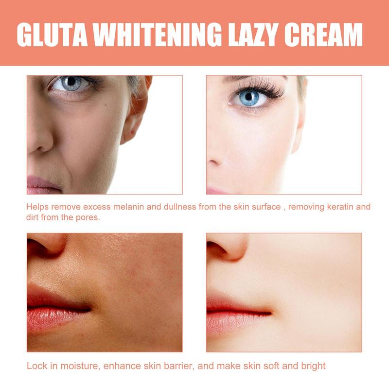 Gluta Whitening Lazy Cream - Hudföryngrande Kräm för Mörka Fläckar och Hudkorrigering