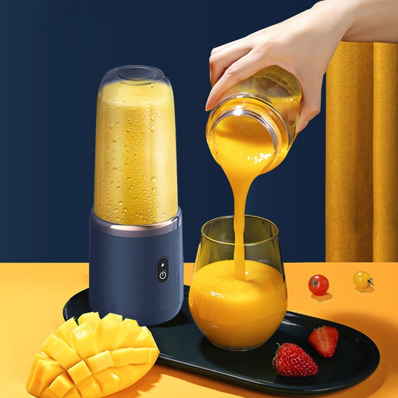 6 blad bärbar Juicer-Cup, Automatisk, Liten, Elektrisk för perfekta Smoothies