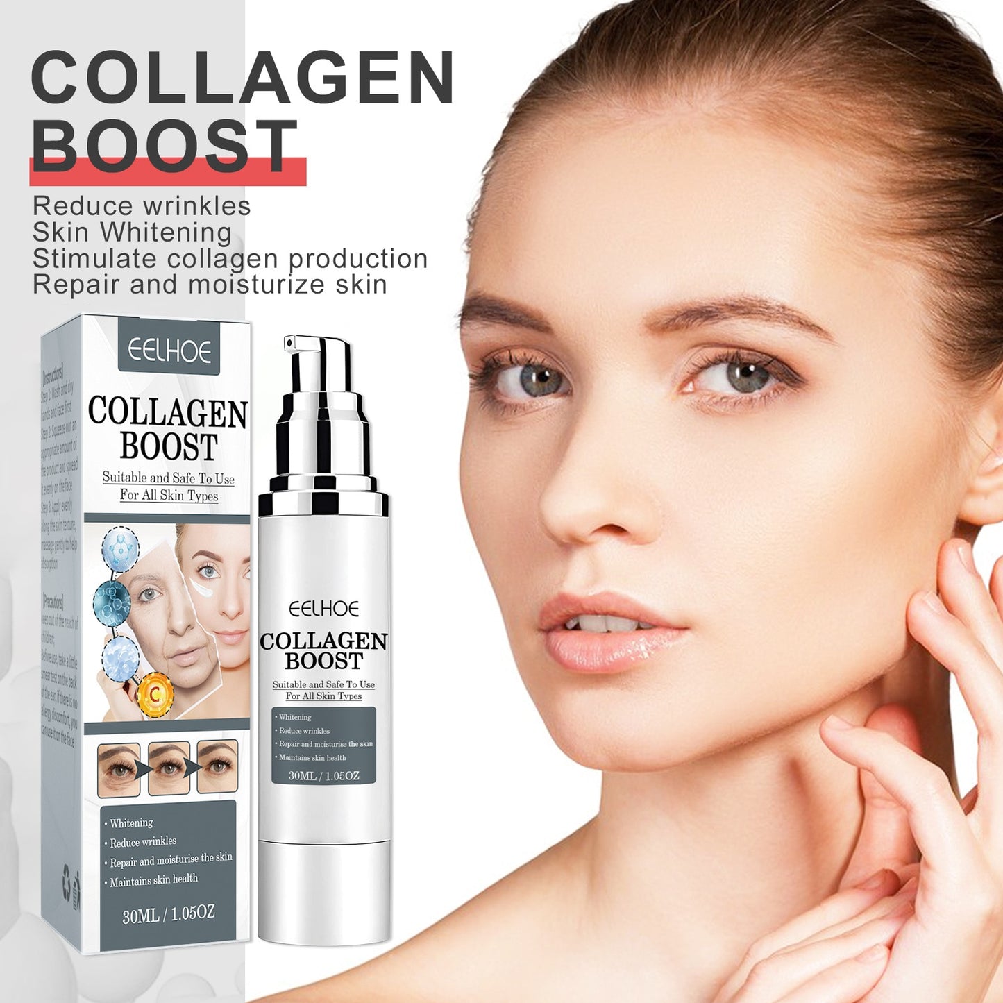 EELHOE Collagen Boost - Den ultimata anti-aging-serumen för ungdomlig hud- 30ml