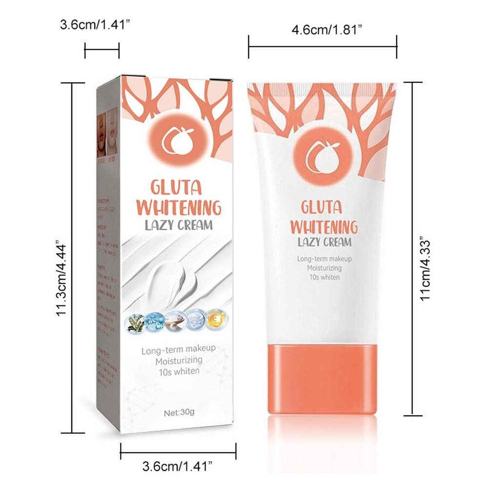 Gluta Whitening Lazy Cream - Hudföryngrande Kräm för Mörka Fläckar och Hudkorrigering