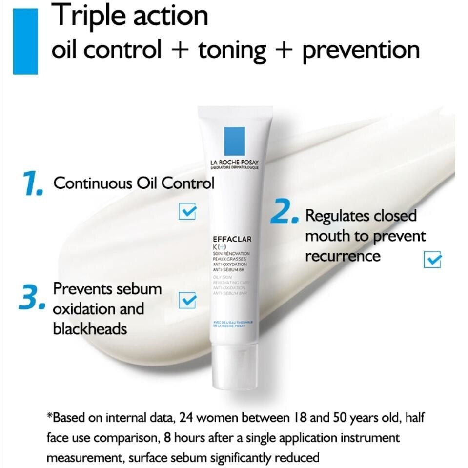 Original La Roche Posay Effaclar DUO/K+ Purifying Foaming Gel Cleanser/Sunscreen/B5/Series Repair Serum Mask Sensitive Skin Care