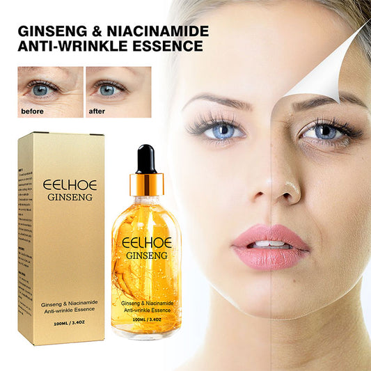 100ml Facial Ginseng Essence Moisturizing Anti-wrinkle Antifading Polypeptide Face Serum Brightening Niacinamide Skin Care