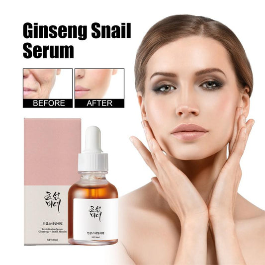 Snail Essence - en fuktgivande, uppstramande, avsaltning av fina linjer, Anti-aging essence som reparerar hudbarriär